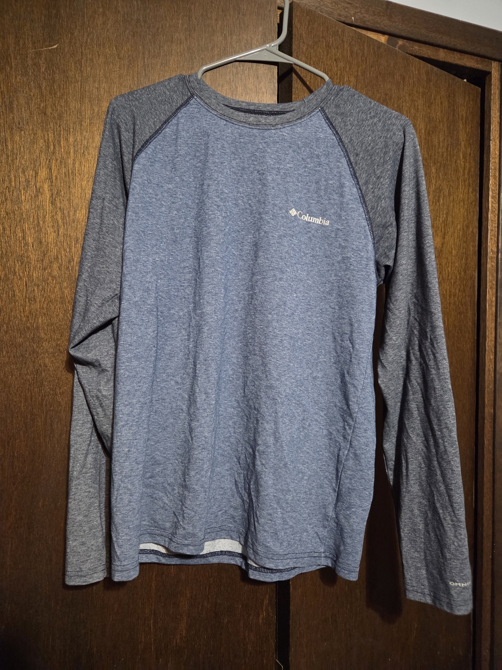 Columbia Men's Long-Sleeve Performance Shirt - Blue/Gray